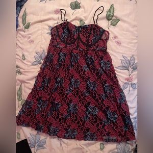 Lacy Rose Bustier Dress